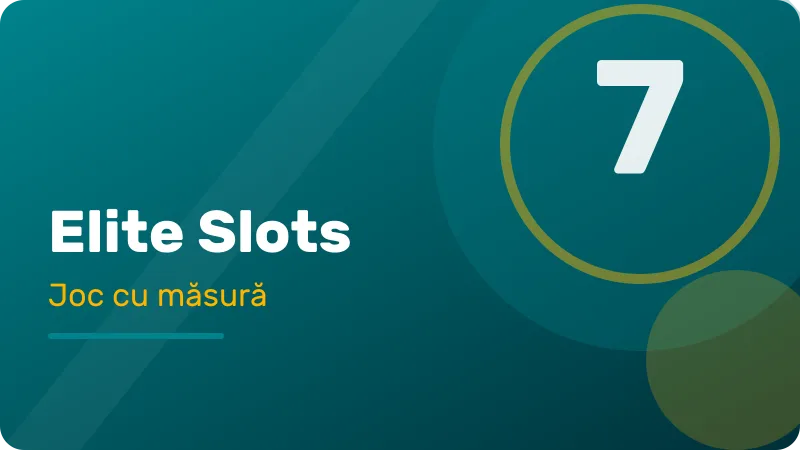 Elite Slots – Joc responsabil la Elite Slots Casino Joc responsabil la Elite Slots Casino – ilustrație pentru secțiunea Elite Slots